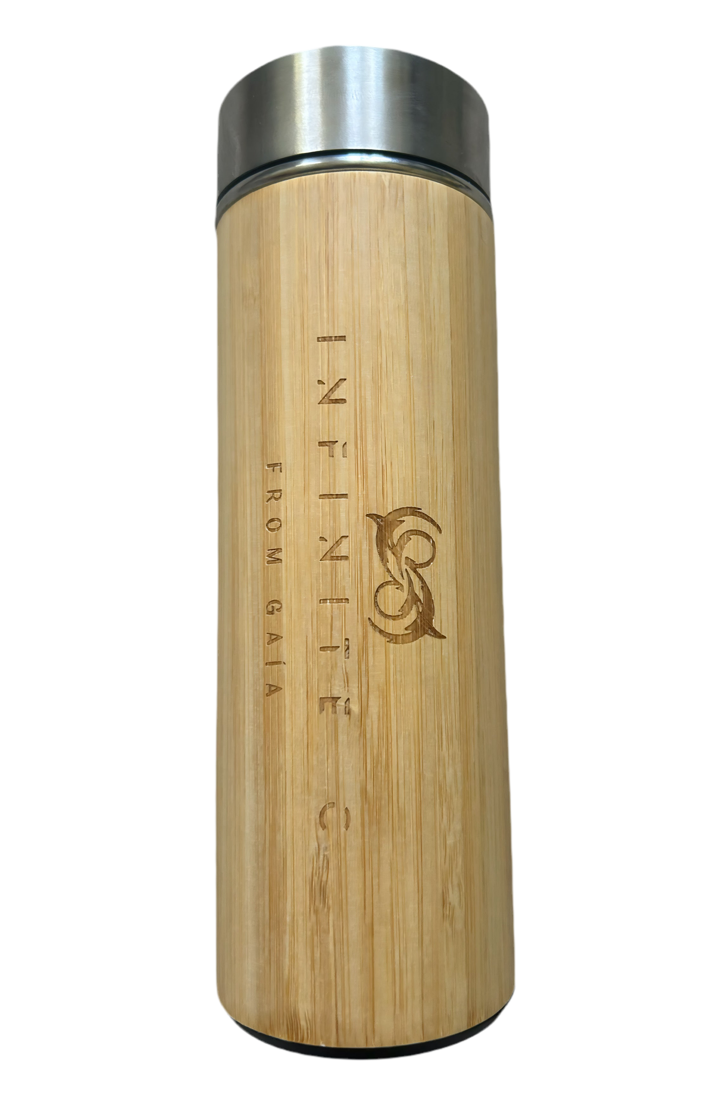 METAL/CEDAR WATER BOTTLE