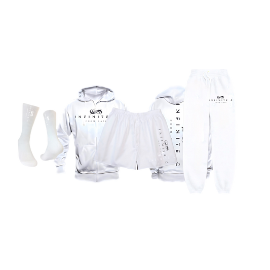 “Tane Mahuta” jogging Set White + FREE boxers + FREE socks